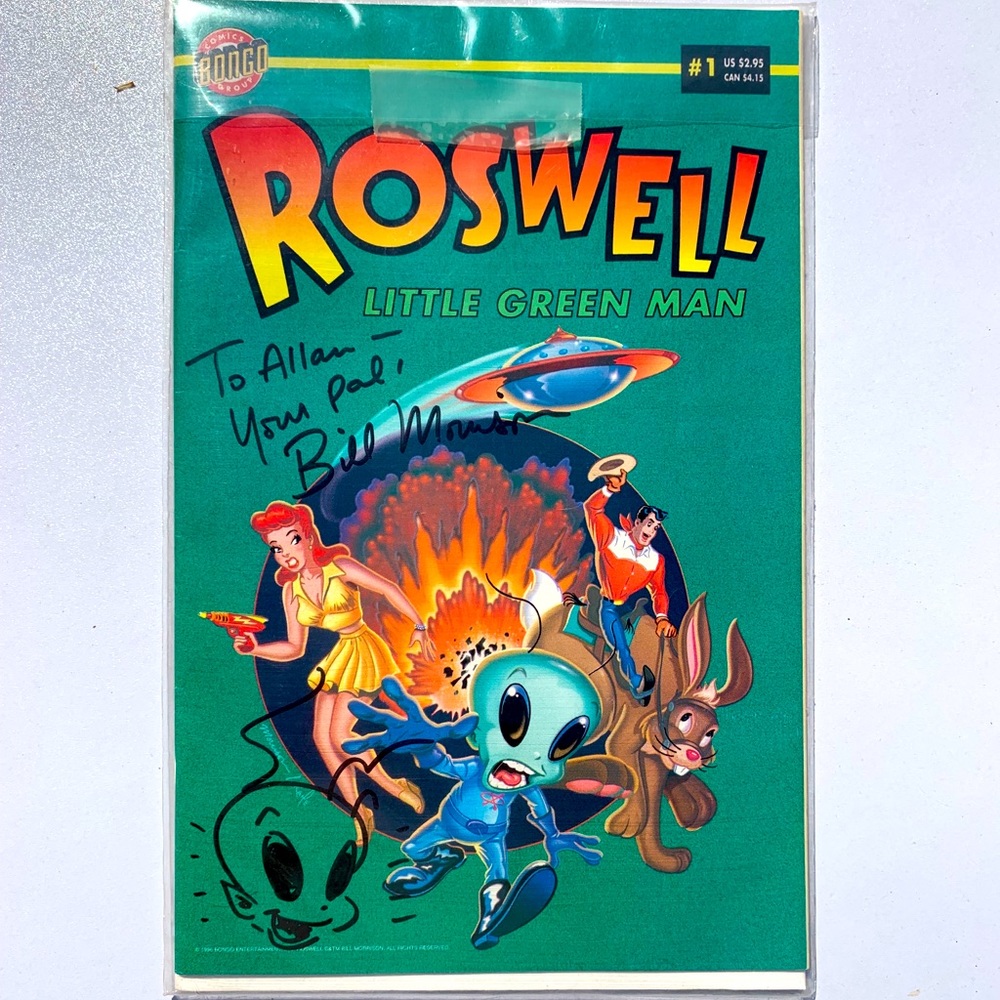 Autographed Bill Morrison Roswell Comic Book
